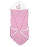 My Milestones 100% Cotton Premium Hooded Towel with Primrose Pony Embroidery L 76 X B 76 cm - Pink