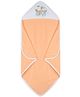 My Milestones 100% Cotton Premium Hooded Towel with Miss Marigold Embroidery L 76 X B 76 cm - Peach