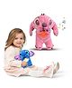 Muren Breathing Stitch teddy Glowing Musical Plush Toy for Kids  Light-Up Stuffed Animal with Soothing Music, Sleep Aid Soft Toy for Babies & Toddlers-Random Color - Height 27 cm