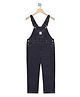 Olele Denim Woven Sleeveless Nd Text Patch Detailed Dungaree - Blue