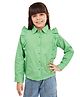 Olele Cotton Woven Full Sleeves Frill Detailed Shirt - Light Green