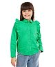 Olele Cotton Woven Full Sleeves Frill Detailed Shirt - Green