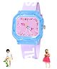 Spiky Square Stylish Sports Analog Watch - Purple