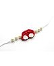 Milyra Car Crochet Detailed Premium Rakhi - Red