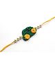 Milyra Car Crochet Detailed Premium Rakhi - Green