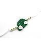 Milyra Tractor Crochet Detailed Premium Rakhi - Green