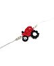 Milyra Tractor Crochet Detailed Premium Rakhi - Red