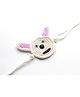 Milyra Rabbit Crochet Detailed Premium Rakhi - White