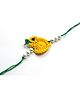 Milyra Sparrow Crochet Detailed Rakhi - Yellow