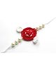 Milyra Toffy Crochet Detailed Premium Rakhi - Red