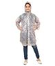 Viva Rainwear PVC Full Sleeves Rainbow & Unicorn Printed Hooded Raincoat - White