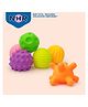 NHR Sensory Balls with Sound for Babies - Set of 6 Textured Soft Balls for Tactile Stimulation, Baby Bath Toys, Teething Balls, Squeeze and Play Balls with Chu Chu sound for Infants (Color May Vary)