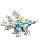ThinkerPlace DIY Sliding Dinosaur Kit Triceratops with Light & Sound | Learn About Fossils |  Take Apart Dinosaur Toys | Build, Play & Learn | STEM Educational Toy for Kids Age 4+