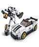 ThinkerPlace Premium Pearl White 2-in-1 Robot & Sports Car (241 Pieces) | Learn About Machines | Building Block Set for Kids Age 6+ | STEM Educational Toy | Build, Play & Learn