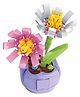 THINKER PLACE 8-in-1 Flowers Galsang Flower (100 Pieces) | Learn About Plant Kingdom | Building Block Set for Kids Age 7+ | STEM Educational Toy | Build, Collect & Create Flower Pen Stand