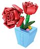 ThinkerPlace 8-in-1 Flowers Roses (83 Pieces) | Learn About Plant Kingdom | Building Block Set for Kids Age 7+ | STEM Educational Toy | Build, Collect & Create Flower Pen Stand
