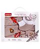 Babyhug Premium 100 % Cotton New Born Clothing Gift Set Astronauts Theme Brown - Pack of 8| Full Sleeve Set| Onesie| Cap Bibs Mitten & Booties| Essential Clothing for 0 to 6 months