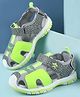 Cute Walk by Babyhug Printed Sandals with Velcro Closure - Grey