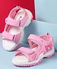 Cute Walk by Babyhug Velcro Closure Sandals with Butterfly Applique - Pink