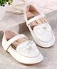 Cute Walk by Babyhug Ballerina With Velcro Closure & Bow Applique - White