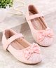 Cute Walk by Babyhug Ballerina with Velcro Closure & Bow Applique - Pink