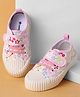 Cute Walk by Babyhug Casual Shoes with Velcro Closure & Floral Print - Pink