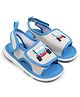 Cute Walk by Babyhug Velcro Closure Sandals with Vehicle Applique - Grey