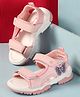 Cute Walk by Babyhug Velcro Closure Sandals With Butterfly Applique - Pink