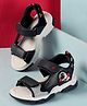 Cute Walk by Babyhug Sandals With Velcro Closure & Astronaut Design - Navy Blue