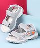 Cute Walk by Babyhug Velcro Closure Sandals - Grey