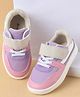 Cute Walk by Babyhug Casual Shoes with Velcro Closure & Lace Detailing - Purple