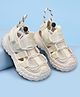 Babyoye Solid Sandals with Velcro Closure - White