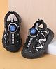 Babyoye Slip On Sandals with Applique - Black