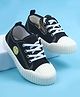 Pine Kids Casual Shoes With Smiley Design - Black