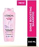 LOREAL PARIS Glycolic Gloss Shine Boosting Shampoo Powered By 3% Glycolic Acid for Dull Hair Restores Hair Quality For Gives 3X More Gloss - 340 ml