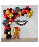 Special You Pack of 49 Items Iron Man Theme Birthday Decoration Items kit for Boys includes Red, Gold and Black Balloons with Iron man Foil Balloon and Happy birthday banner