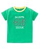 Kadam Baby Cotton Knit Raksha Bandhan Theme Half Sleeves Awesome Big Sister Text Printed Tee - Green