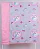 Blooming Buds Grey Unicorn with Pink Dots Reversible Dohar