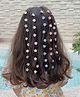 Hola Bonita Floral Shaped Hair Pins And Clips Pack of 10 - Offwhite