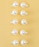 Hola Bonita Pearl Hair Pins And Clips Pack of 10 - Offwhite