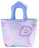House of Quirk Insulated Lunch Bag for Office School & Travel Leakproof Tiffin Carry Bag for Men & Women   Stylish Printed Cooler Organizer - Pastle Smile Lavender