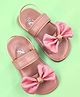 The Madras Trunk Bow Applique Detailed Sandals - Pink