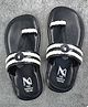 The Madras Trunk Lace Detailed Kolhapuri Sandals - Black & White