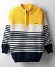 Noddy Full Sleeves Colour Blocked & Striped Tee - Yellow