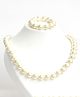 Pihoo Pearls Embellished Jewellery Set - Off White