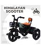 Fun Ride Himalayan Kids Tricycle Musical Trike with Front Headlight for Indoor & Outdoor - Dark Green