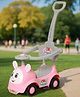 Funride Ride On Push Car With Removable Parental Handle - Pink