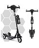 Funride Kids Scooter Rush DX with Lights and Music  Three Wheel Kick Scooters With Sipper Adjustable Height And Rear Brake - Black