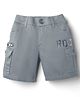 Noddy Typography Printed Shorts - Air Force Blue