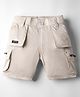 Noddy Typography Printed Shorts - Fawn